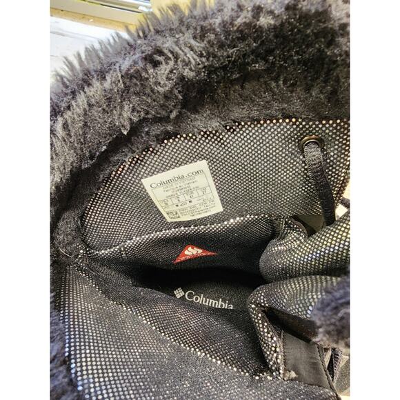 Columbia Womens YL5328-010 Waterproofed Black Fur Boots Size 10 - Picture 12 of 12